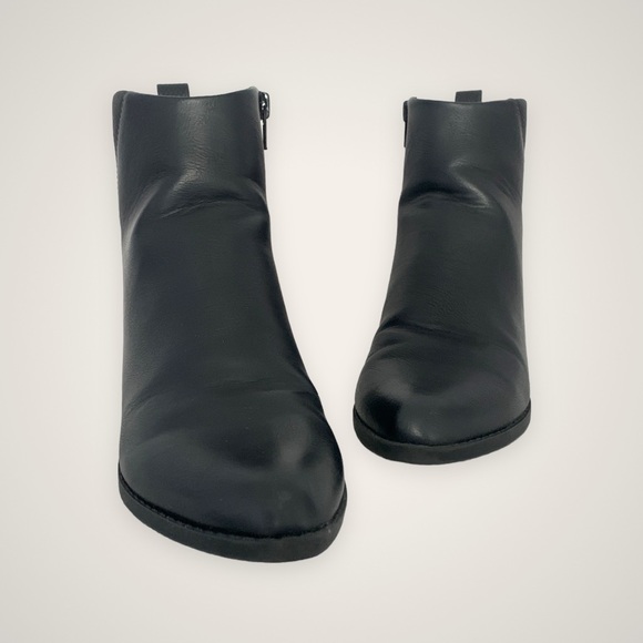 Autumn Fall Chic Wide-ankle Leather Pointed Toe Boots in Black, Silver (US/CA 6) - Picture 7 of 9